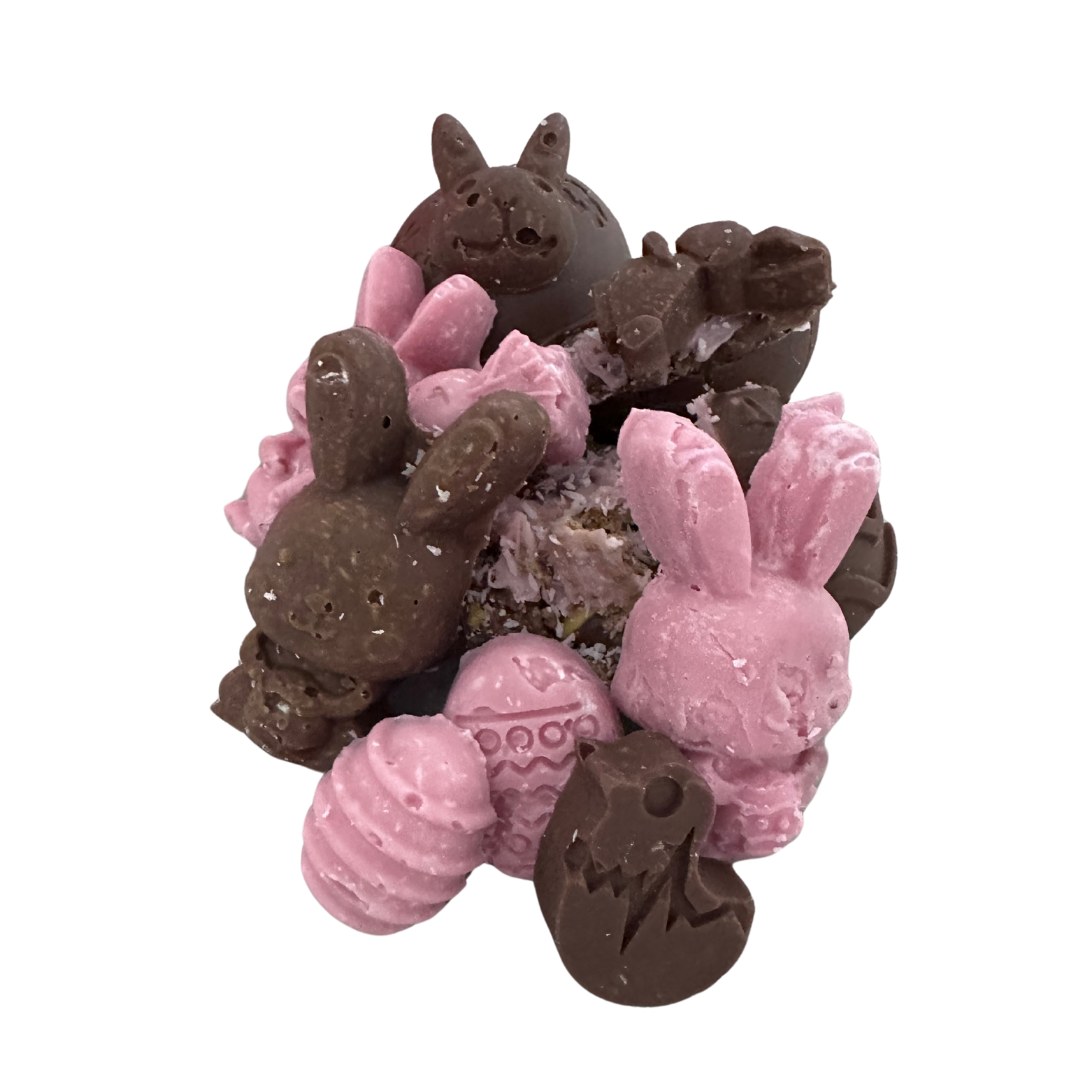 BUNNY BOX DOGGY EASTER EGGS.