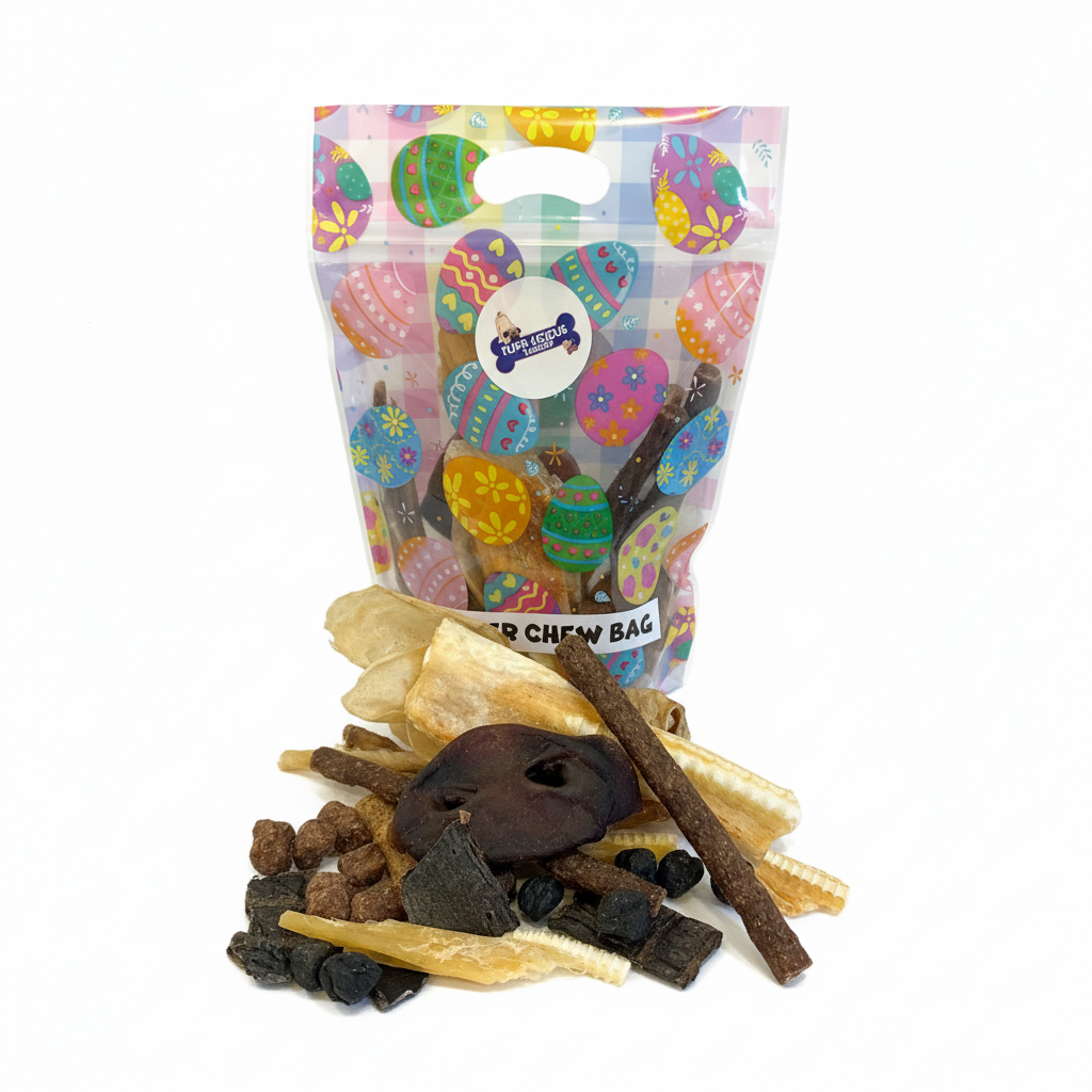 Easter Chew Bag with Chews - Clean Background
