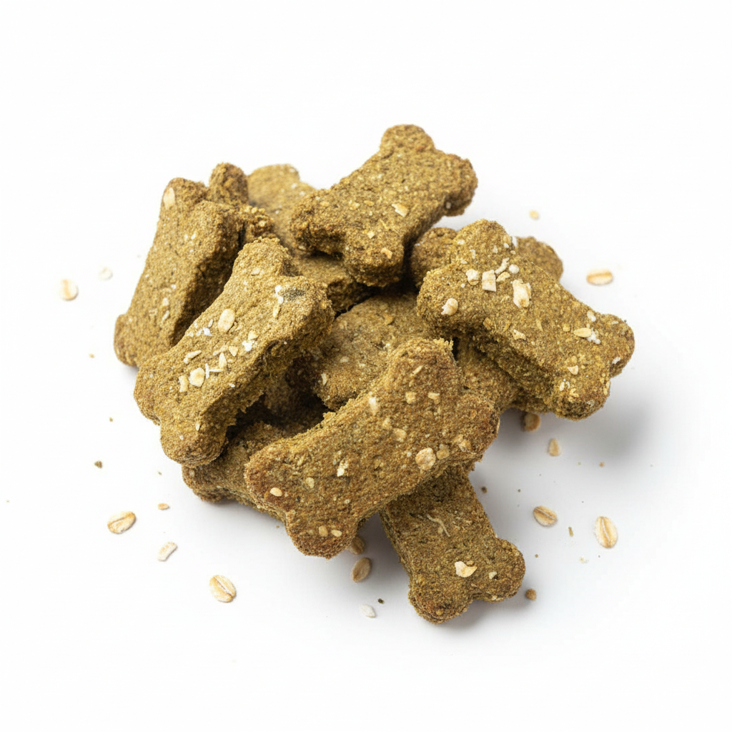Premium dog biscuit product photo